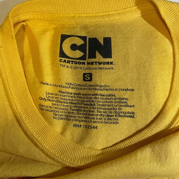 Yellow CARTOON NETWORK Short Sleeve Graphic Tee S - Picture 3 of 4